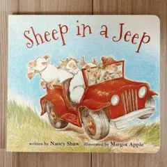 新品英語絵本 Sheep in a Jeep