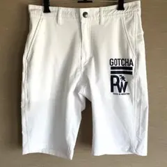 【GOTCHA GOLF】メンズ　ゴルフパンツ　Sサイズ　ホワイト　短パン　美品