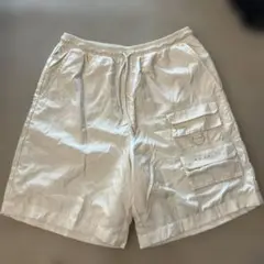 アディダス　アイボリー カーゴ　ハーフパンツ　M ベージュ　クリーム