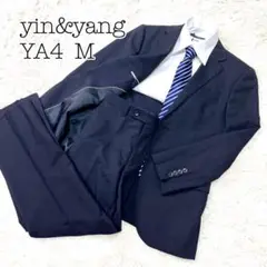 極美品　アオヤマ　yin&yang スーツ セットアップ　YA4 M ブラック