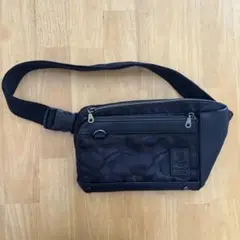 ACE Trading ブラック カモフラージュ ボディバッグ