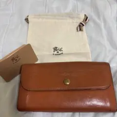 IL BISONTE ブラウン オレンジ 長財布 保存袋有