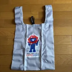 大阪万博　ミャクミャク　エコバッグ　軽量　グレー系
