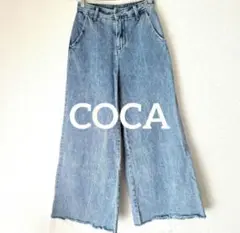 SALE♥COCA コカ ワイドレッグ カットオフデニム