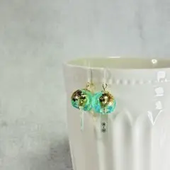 風鈴 ピアス 菊