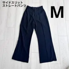 値下げ！レディース スラックス ロングパンツ ストレートパンツ 黒 Mサイズ