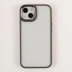 ★iPhone 13用ケース★グレー★アイフォン13 スマホケース★575