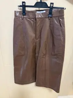 【美品】ルシェルブルー　ミディ丈パンツ　サイズ38