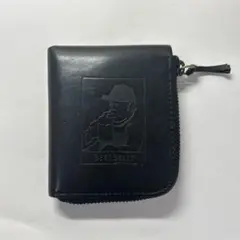 BEER BELLY ハーフウォレット　ブラック　二つ折り財布