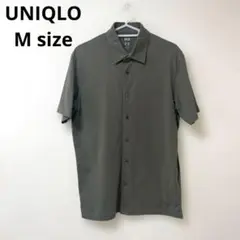 UNIQLO エアリズムフルオープンポロシャツ　M オリーブ