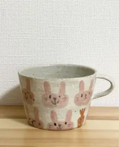 岡村友太郎　うさぎ　ボウル 岡村友太郎 うさぎ柄 ボウル （岡村友太郎 うさぎ柄 ボウル