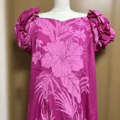 T&L MUU MUU FACTORY ムームーハイビスカス柄フラダンス　ハワイ