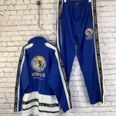 VERSACE ジャージセット ブラック/ブルー 新品・未使用 ヴェルサーチ ジャージ 上下セットアップ