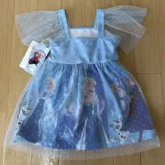 【新品タグ付】水着　しまむら　リトシー　アナ雪　アナと雪の女王　エルサ100cm