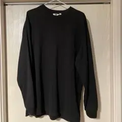 UNIQLO U クルーネックTシャツ　黒 長袖　XL ロンT