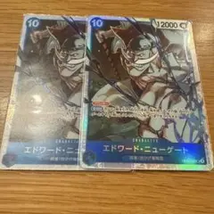 ワンピースカードゲーム　エドワード・ニューゲート　SR 2枚セット