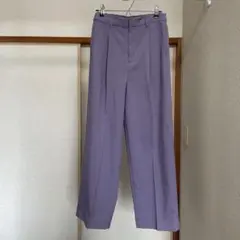 LOWRY FARM 薄紫パンツ、スラックス