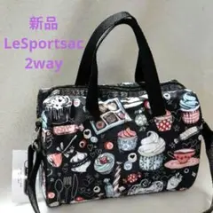 新品【LeSportsac】2way ショルダーバッグ スモールメラニーブラック