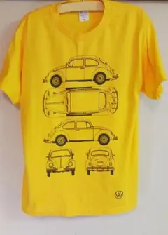 フォルクスワーゲン 70周年記念 半袖 Tシャツ イエロービートル