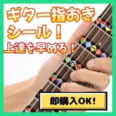 ギター フレット シール ステッカー 練習用 指板 指板音名 コード 初心者