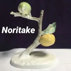 ノリタケ メジロと柿 置物