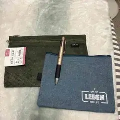 LEBEN ロゴ入り A5ポーチ 2点セット