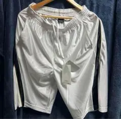ホワイト バスケットボールパンツ Lサイズ