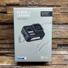 GoPro HERO8 シリコンスリーブ+ランヤード AJSST-001 黒