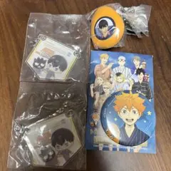 ハイキュー ガチャ　サウンドロップ　影山飛雄 日向 缶バッジ サンリオ アクリル