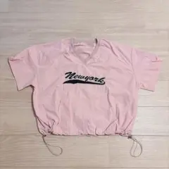 Vネックナイロンプルオーバー