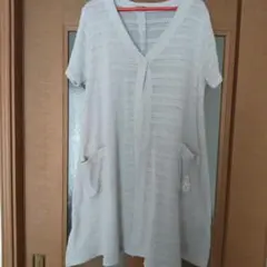 Samansa Mos2 半袖ロングカーディガン