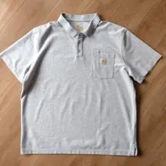 Carhartt 半袖ポロシャツ/ORIGINAL FIT/グレー/古着/XL
