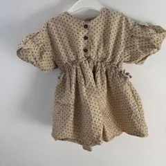 a.v.v ドット柄 ショートパンツワンピース 90