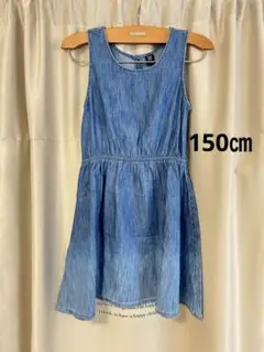 GAP デニムワンピースXL ライトブルー