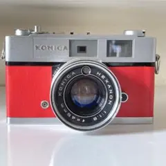 【インテリアに】コニカ auto s2 KONICA レッド ジャンク 撮影小物