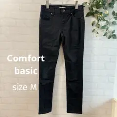 【Comfort basic】 ブラックスキニーパンツ（M） 黒 シンプル