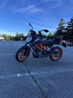 値下げ 改造移植 KTM 390DUKE 13〜16年式用19年式純正マフラー 値下げ 改造移植 KTM 390DUKE 13〜16年式用19年式純正マフラー