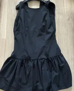 黒いノースリーブロングワンピース Lサイズ
