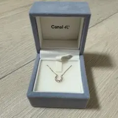 canal4℃ K18ピンクゴールド ネックレス ダイヤモンド ホースシュー