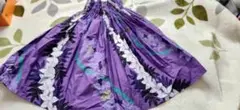 紫 花柄 パウスカート