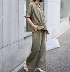新品　UNFILO UVケア/撥水　FINE MOVE ワイドパンツ XL
