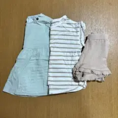 petit main 90 3点セット♡ ブラウス カットソー スパッツ