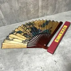 【箱入り】畫扇 絵扇 メイドインチャイナ 扇子