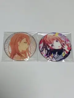 プロセカ　グリッター缶バッジ　花里みのり　2点