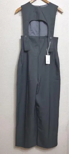 スタイルミキサー　フロントオープンサロペット　ブルーグレー　Mサイズ