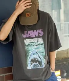 JAWS 別注 ピグメント加工Tシャツ モノマート
