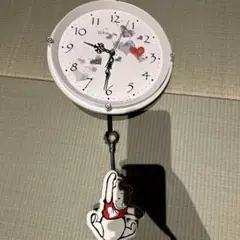 プーさん　掛け時計 ホワイト