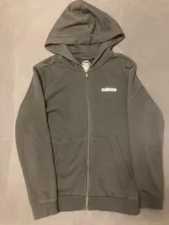adidas ブラック フルジップパーカー 150