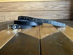 スタッズナローベルト18mm幅シルバーセレクト ダブルリーフhtcナロー好き