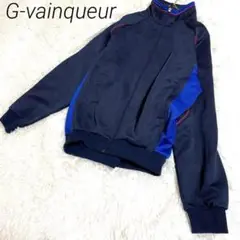 G-vainqueur ジップアップジャケット L ネイビー/ブルー　スポーツ